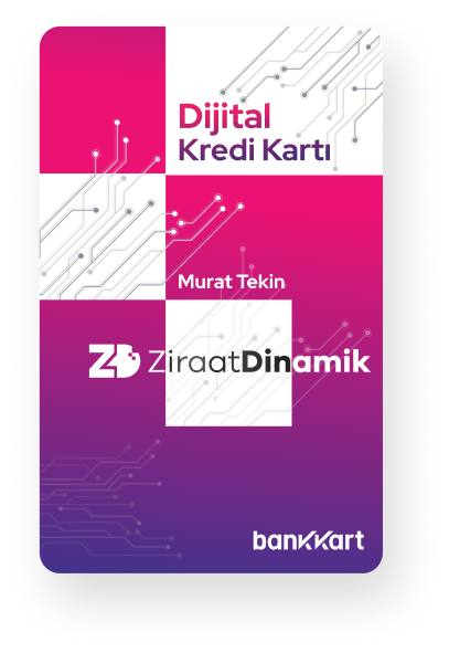 Ziraat Dinamik Bankanın bol kampanyalı, sonradan taksitlendirmeli, Bankkart ayrıcalıklarına sahip ve dijital aidatsız kredi kartı
